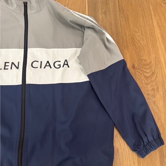Men’s Balenciaga Colorblock Logo Windbreaker Jacket - Picture 5 of 11